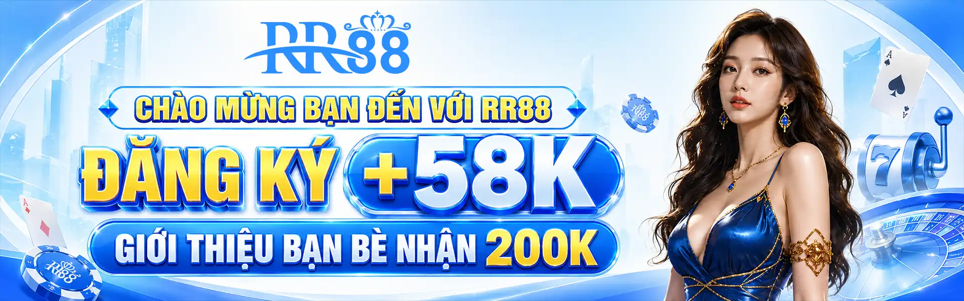 Banner trang chủ RR88 fan PC